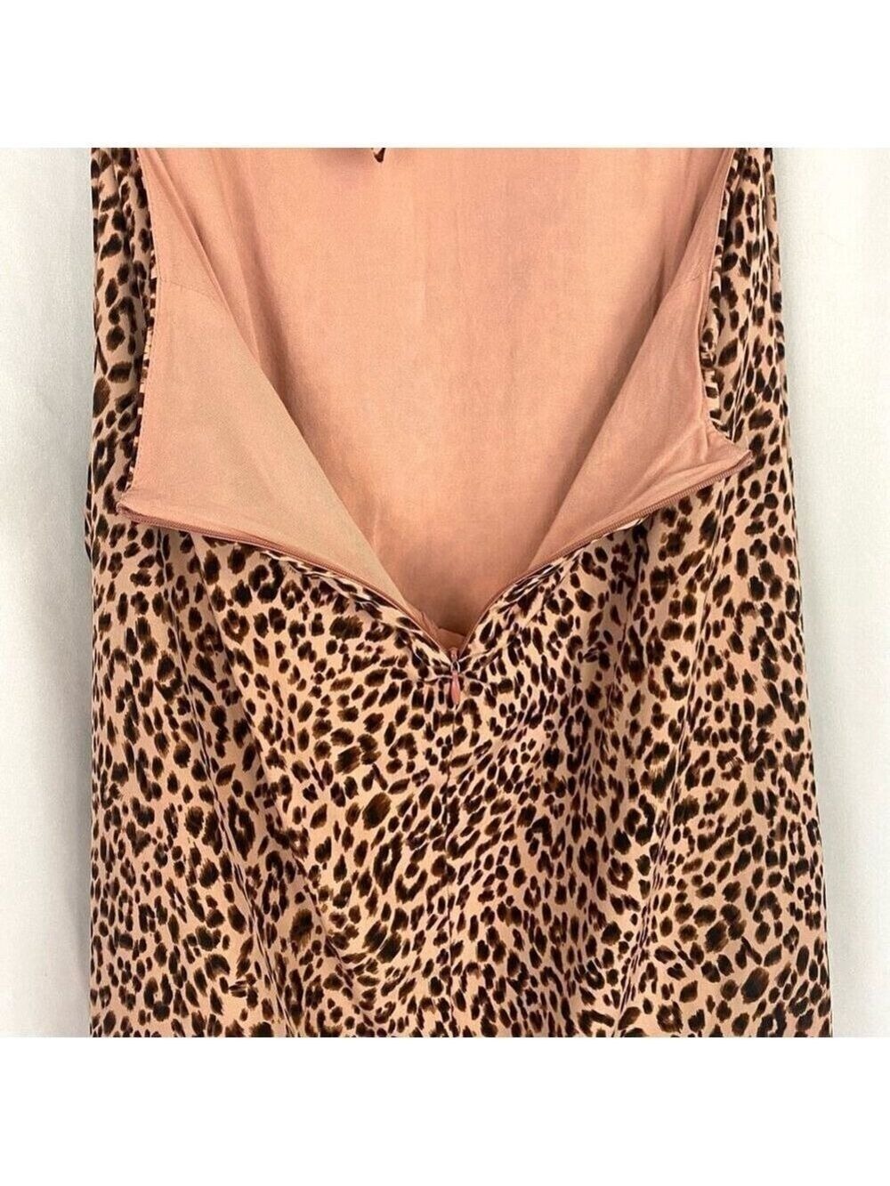 4SI3NNA Hasmik Leopard-Print Tie-Waist Mini Dress Women’s Large - Picture 15 of 15